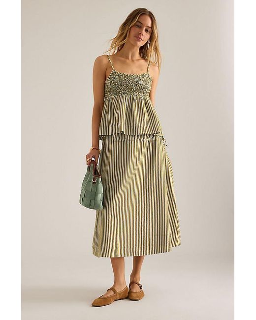 Damson Madder Green Dina Stripe Cami Top