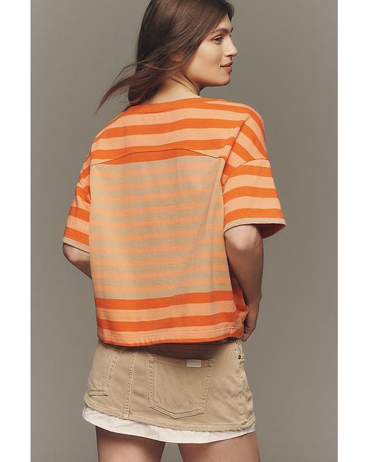 Maeve Multicolor Fisherman Stripe T-Shirt