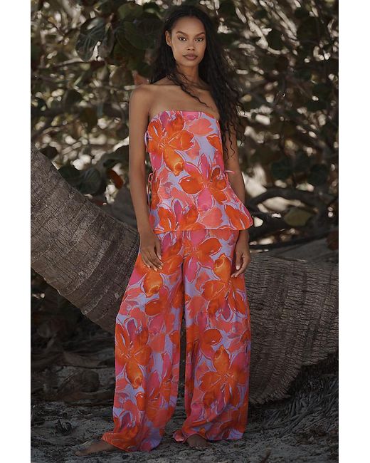 Hutch Pink Nixie Strapless Cover-Up Top