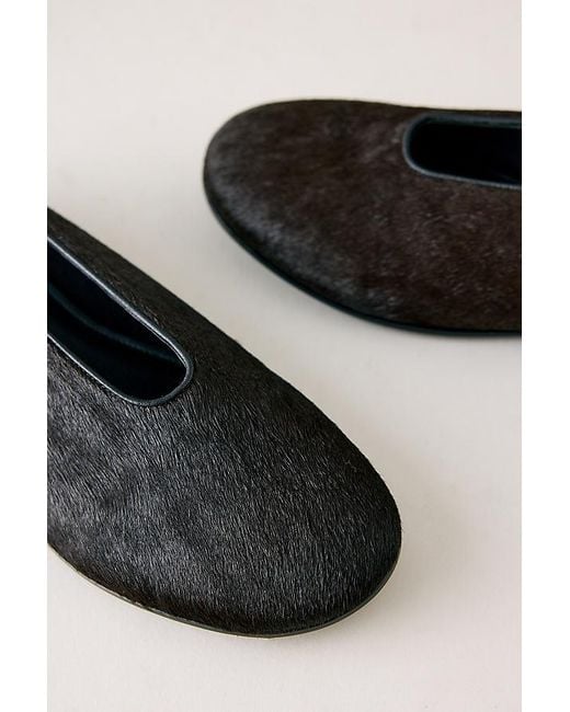 Vagabond Black Vagabond Aleya Hair-On Leather Ballet Flats