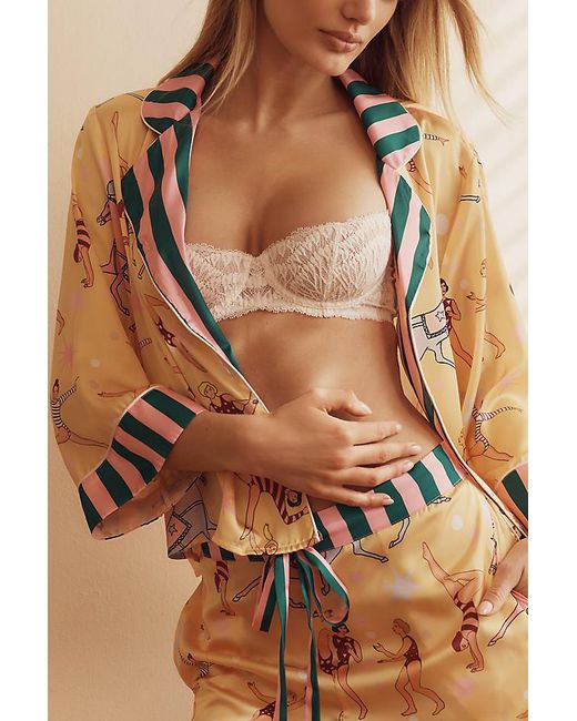 Karen Mabon Natural Swing-Sleeve Carousel Pyjama Set