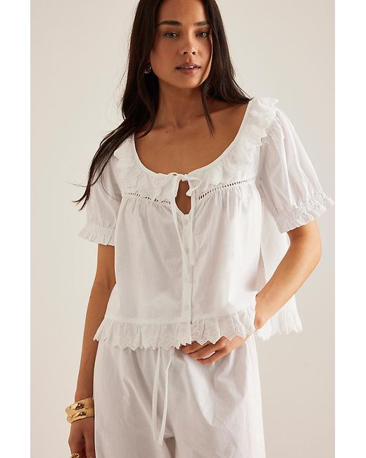 Damson Madder Natural Harling Broderie Blouse
