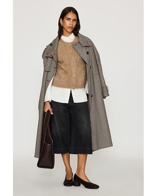 By Anthropologie Natural Brushed Cashmere Sweater Vest