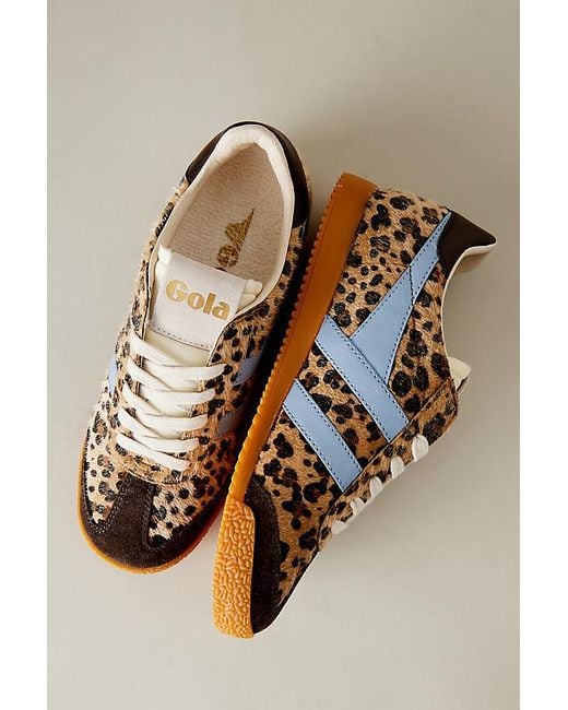Gola Brown X Anthropologie Elan Leopard Trainers