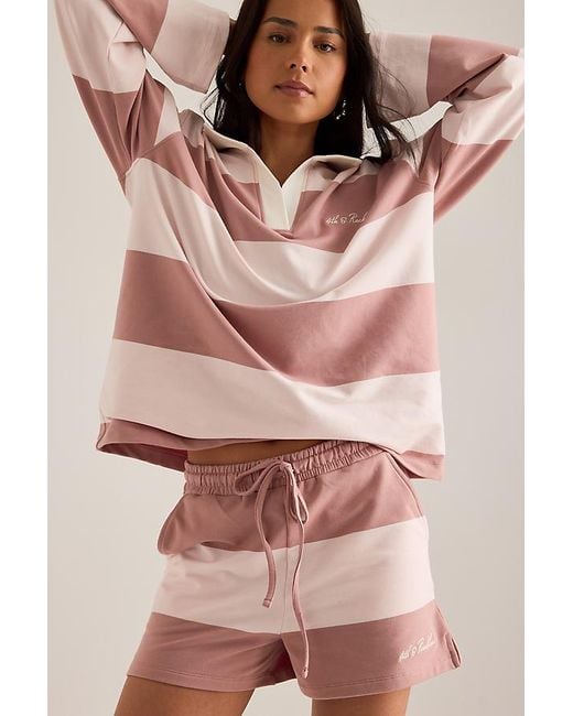 4th & Reckless Natural Hailey Stripe Shorts