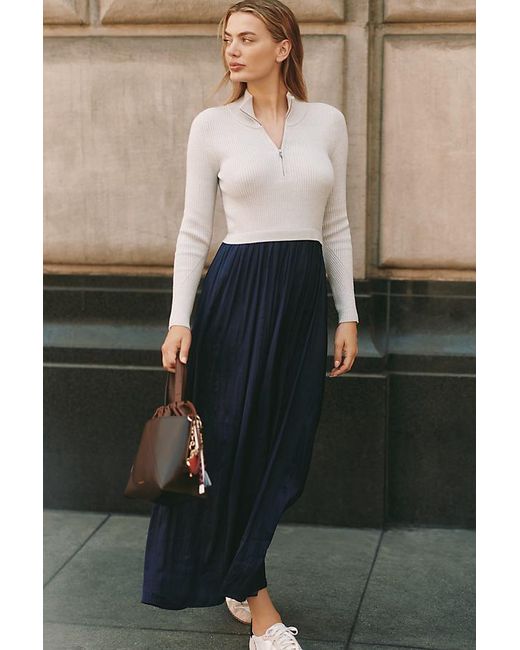 By Anthropologie Black The Thea Twofer Jumper Dress