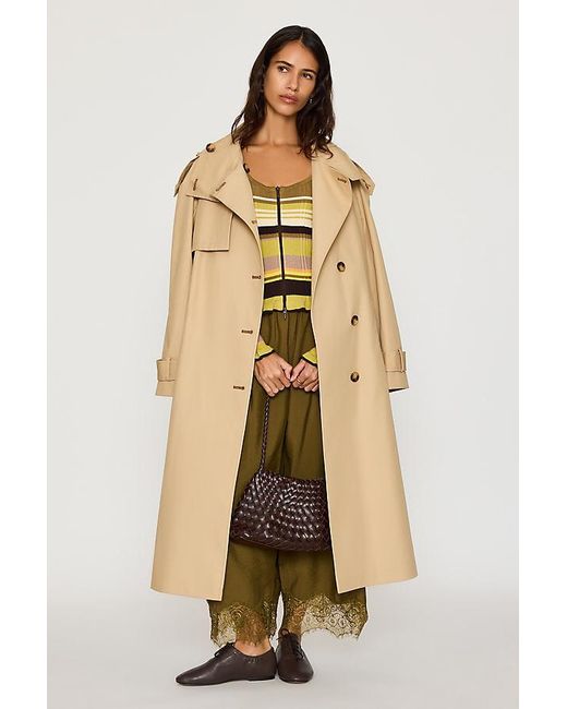 By Anthropologie Yellow Emily Slim Ribbed Cardigan