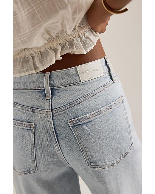 Pistola Blue Lana Crop Wide-Leg Jeans