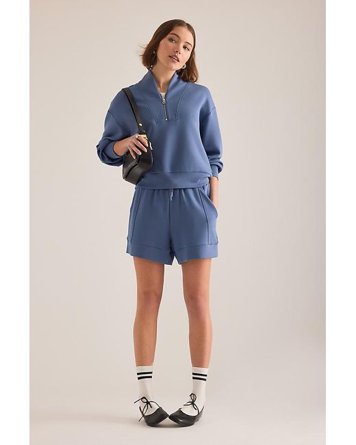 Varley Blue Davidson Half-Zip Sweatshirt