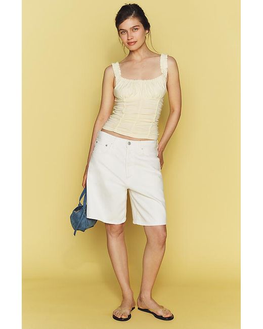 Maeve Yellow Cassis Ruched Cami