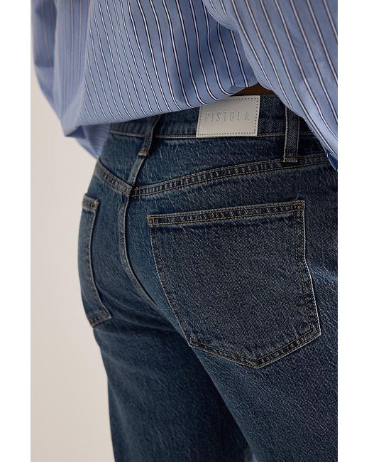 Pistola Blue Bri High-Rise Slim Straight-Leg Jeans