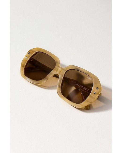 I-SEA Metallic Geometric Circle Sunglasses