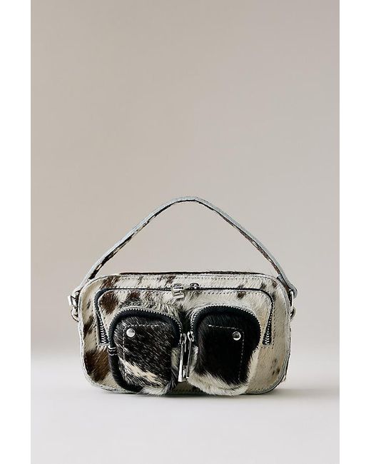 Nunoo Black Helena Cow Print Bag