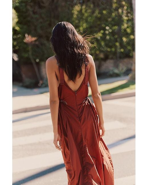 Daily Practice Black Bubble-Hem Midi Dress