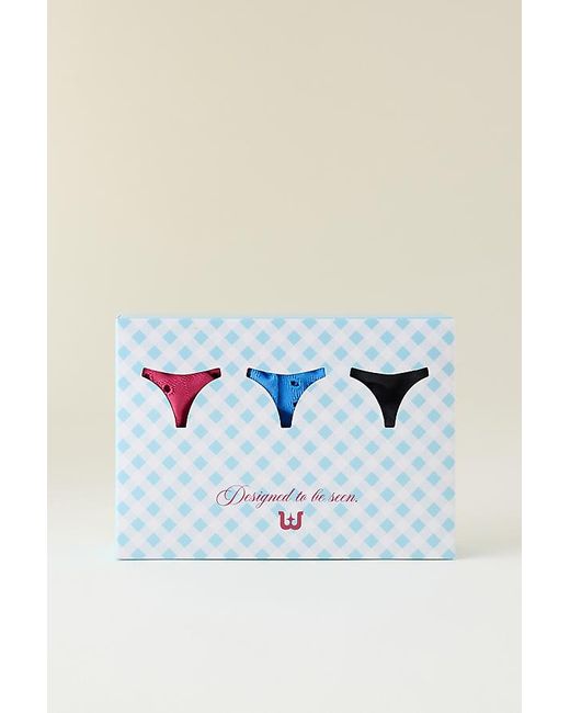 Wild Lovers Red Ruffle Thongs, 3 Pack