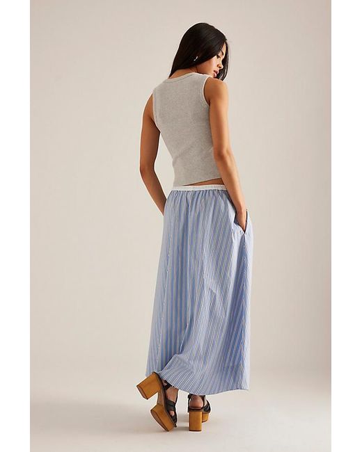 By Anthropologie Gray The Rib City Racer Tank Top