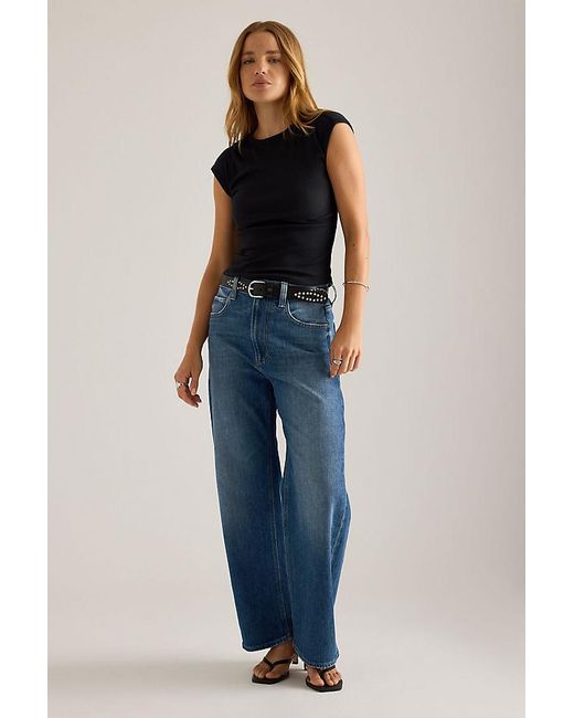PAIGE Blue Ariella Ankle Barrel Jeans