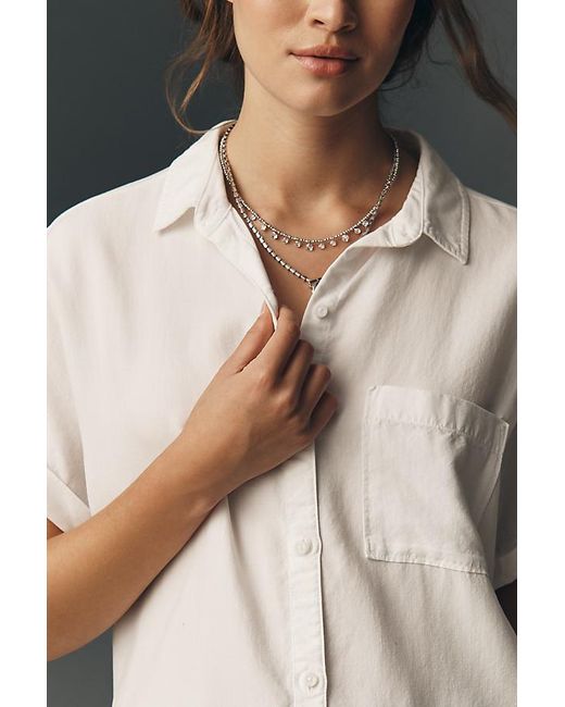 Cloth & Stone Gray Breezy Buttondown Blouse