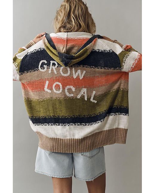 Pilcro Multicolor Hooded Cardigan