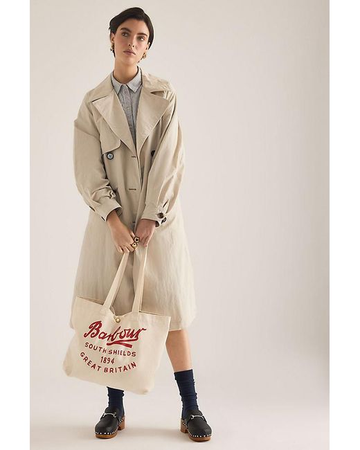 Barbour Natural Script Tote Bag