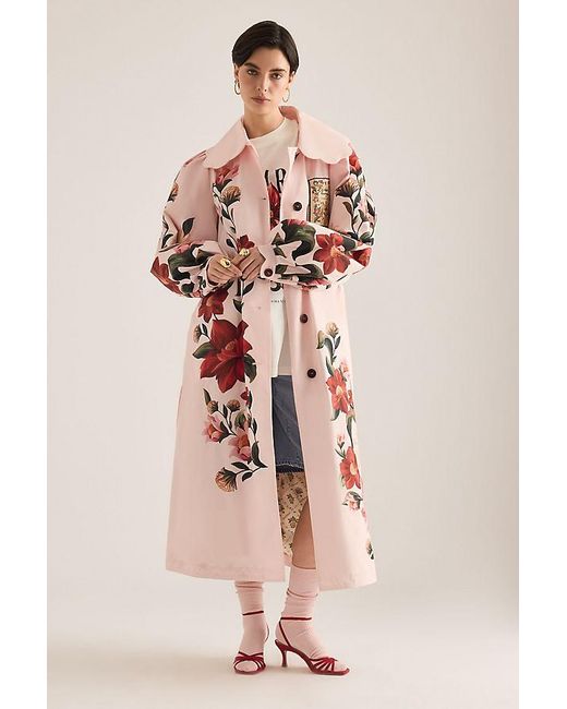BARBOUR X FARM RIO Natural Bromelia Duster Coat