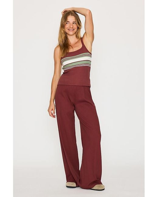 4th & Reckless Red Lani Stripe Tank Top