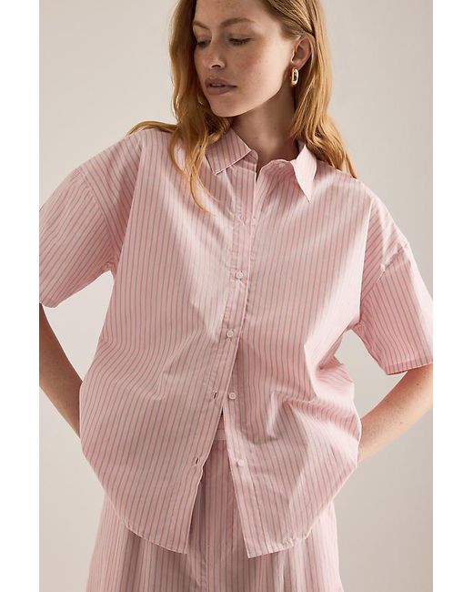 Calvin Klein Pink Short-Sleeve Shirt Pyjama Set