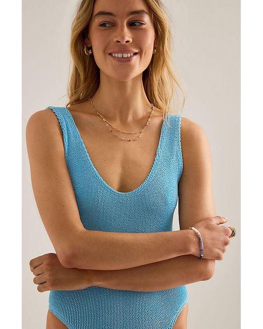 Bondeye Blue Mara Scoop One-Piece Swimsuit