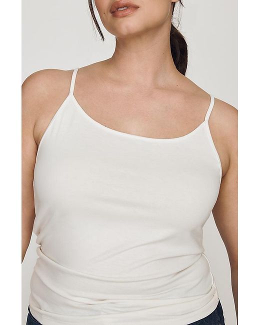 By Anthropologie White Surrey '90S Strappy Scoop Tank Top