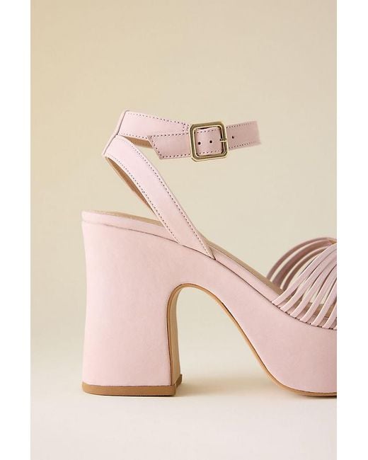 Maeve Pink Platform Heels