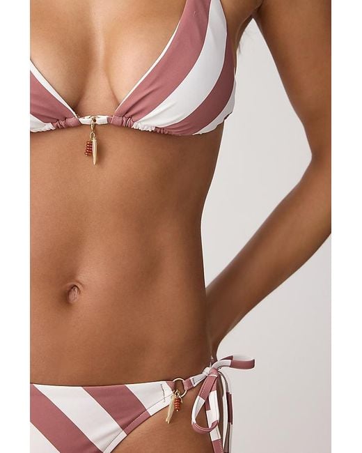 Sea Level Brown Amour Triangle Bikini Top