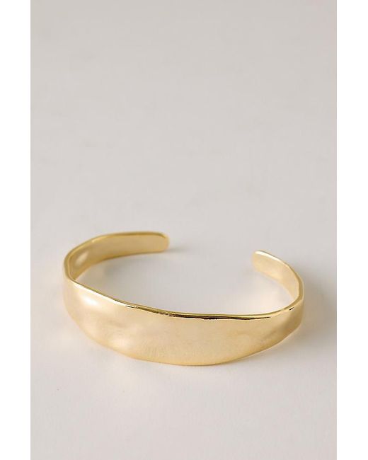 By Anthropologie Natural Hammered Bangle Bracelet