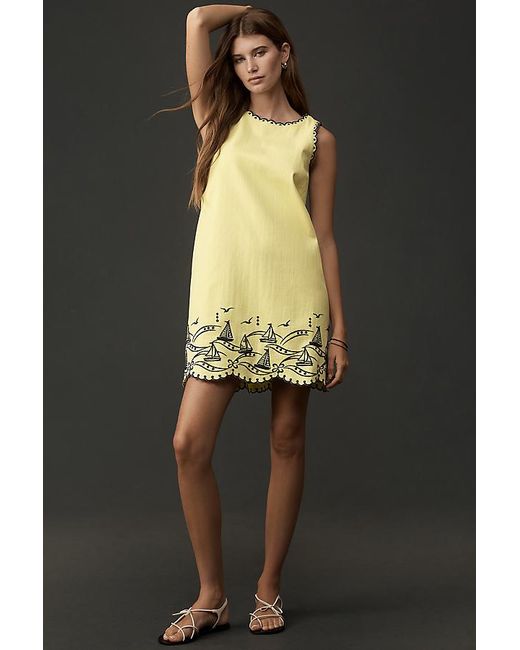 Maeve Black Sail Away Sleeveless Mini Dress