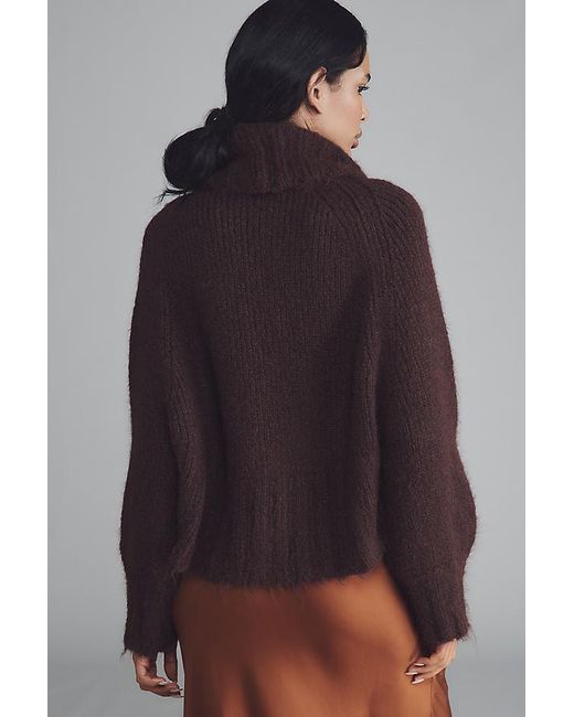 Mare Mare Brown Cropped Shrug