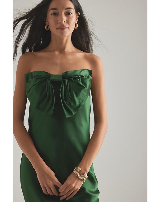 By Anthropologie Carrie Bow Bandeau Maxi Slip Dress in Green | Lyst UK By Anthropologie Carrie Bow Bandeau Maxi Slip Dress in Green | Lyst UK