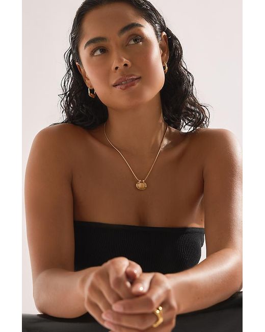 Anthropologie Natural Stone Pendant Chain Necklace