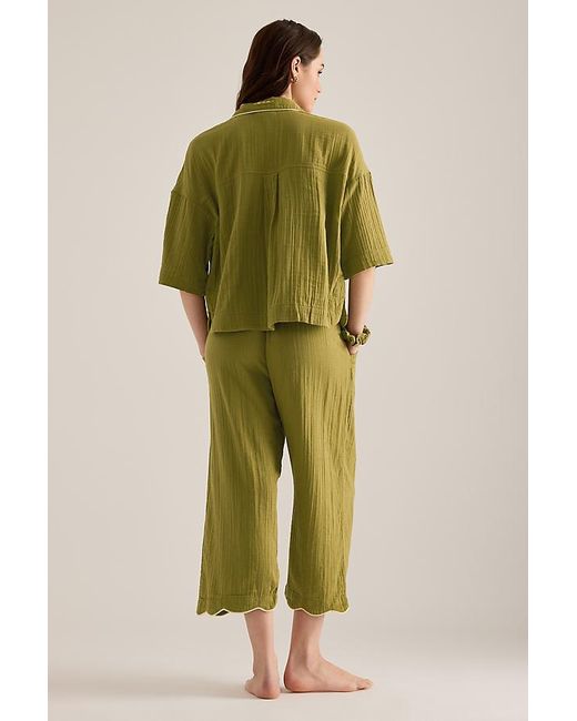 TBCo Green Cropped Trouser Pyjama Set