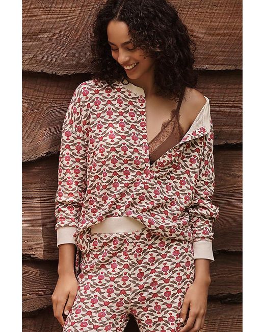 Waffle print pajamas sale