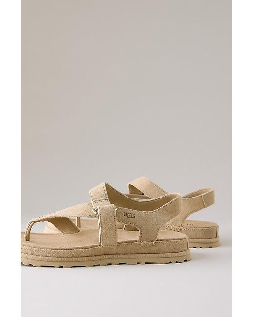 Ugg Natural Goldengaze Toe Post Sandals