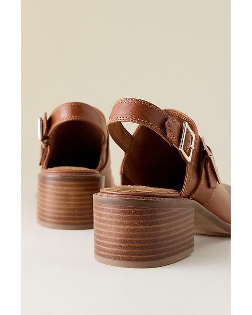 Kelsi Dagger Brooklyn Brown Glory Slingback Clogs