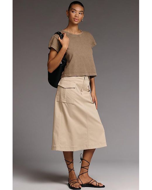 Pilcro Brown Soft Wash Billie T-Shirt By