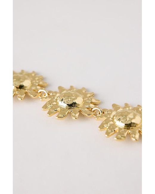 By Anthropologie Brown Sunflower Bracelet