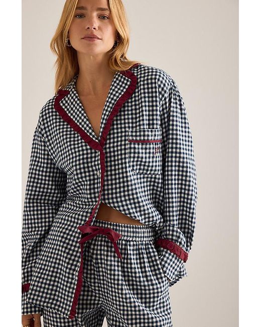 Damson Madder Blue Antonia Pyjama Set