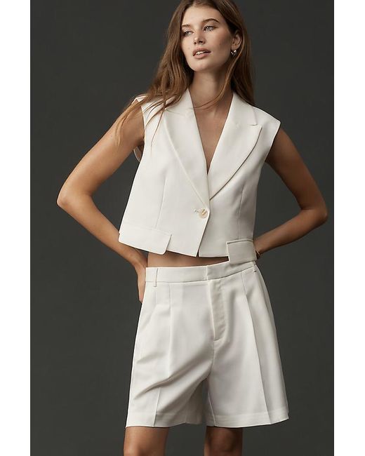 Maeve Black Tailored Shorts