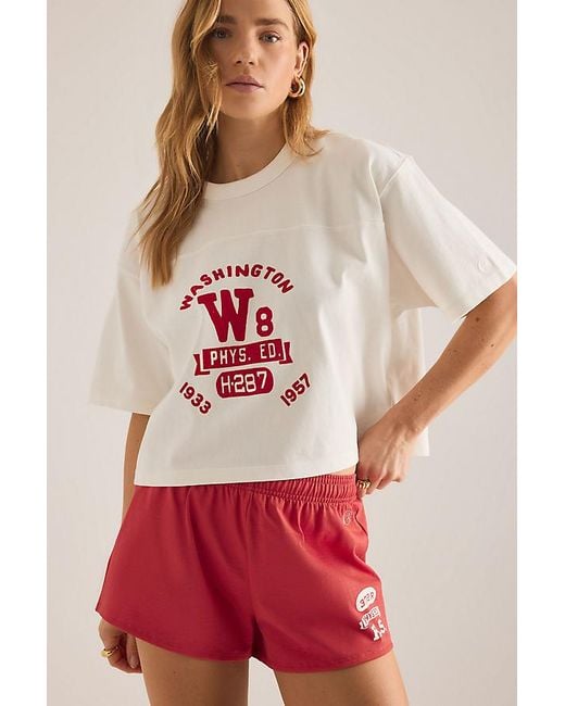 Champion Red Boxy Graphic T-Shirt