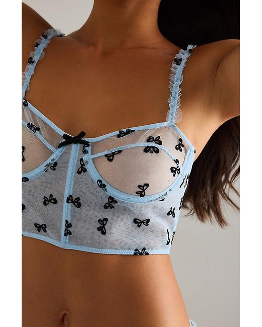 Wild Lovers Brown Indra Mesh Bow Bustier