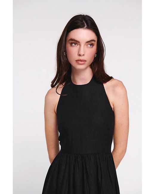 ALIGNE Holly Halter Linen Midi Dress in Black | Lyst UK ALIGNE Holly Halter Linen Midi Dress in Black | Lyst UK
