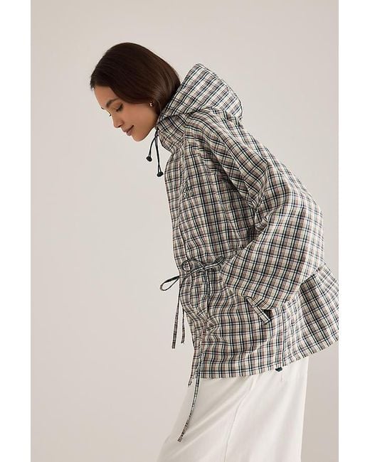 Damson Madder Multicolor Liu Check Raincoat
