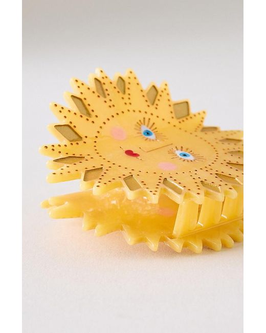 Solar Eclipse Metallic Handpainted Celestial Sun Claw Hair Clip