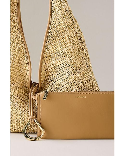 Dolce Vita Natural Missie Raffia Mesh Tote Bag